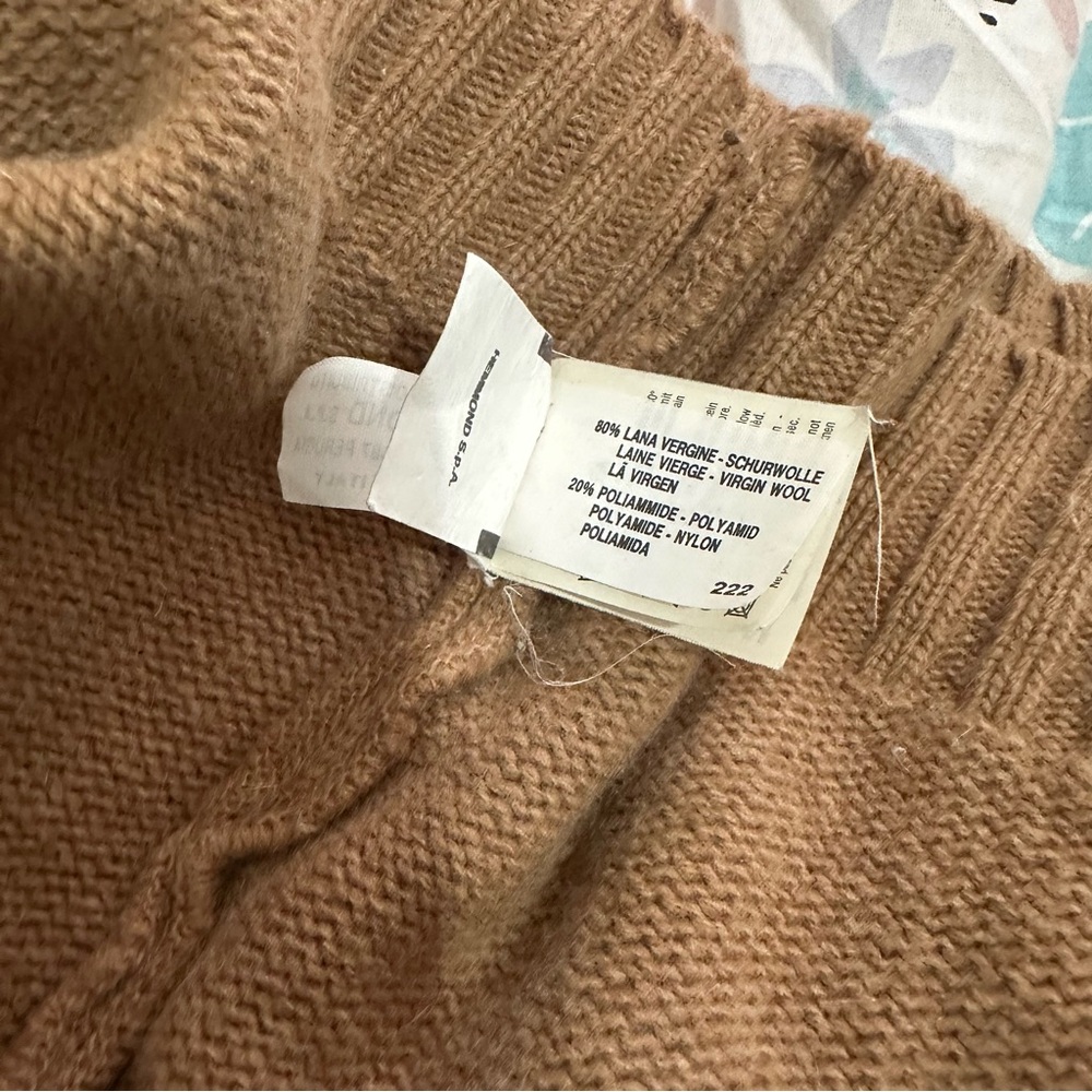 Vintage Valentino Studio Turtleneck Knit Sweater with Scandinavian Pattern - Picture 10 of 11
